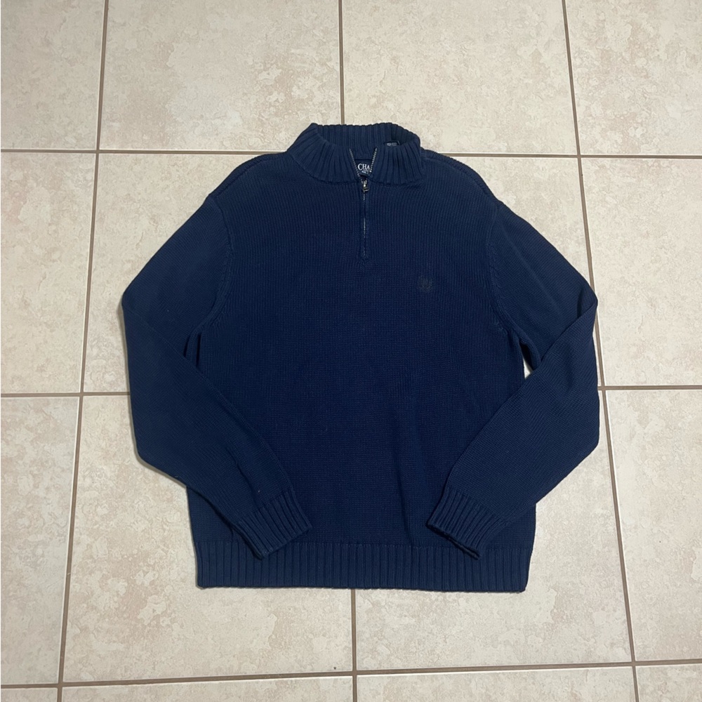 Chaps Navy Knit Turtle Neck Sweater!